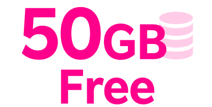 50GB Free