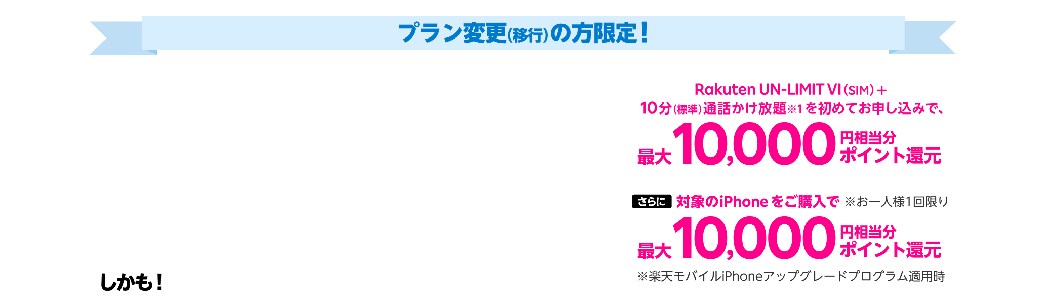 iPhone発売記念キャンペーン最大20,000円相当ポイント還元