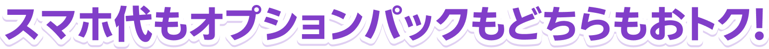 オプションパックをセットにしてもおトク！