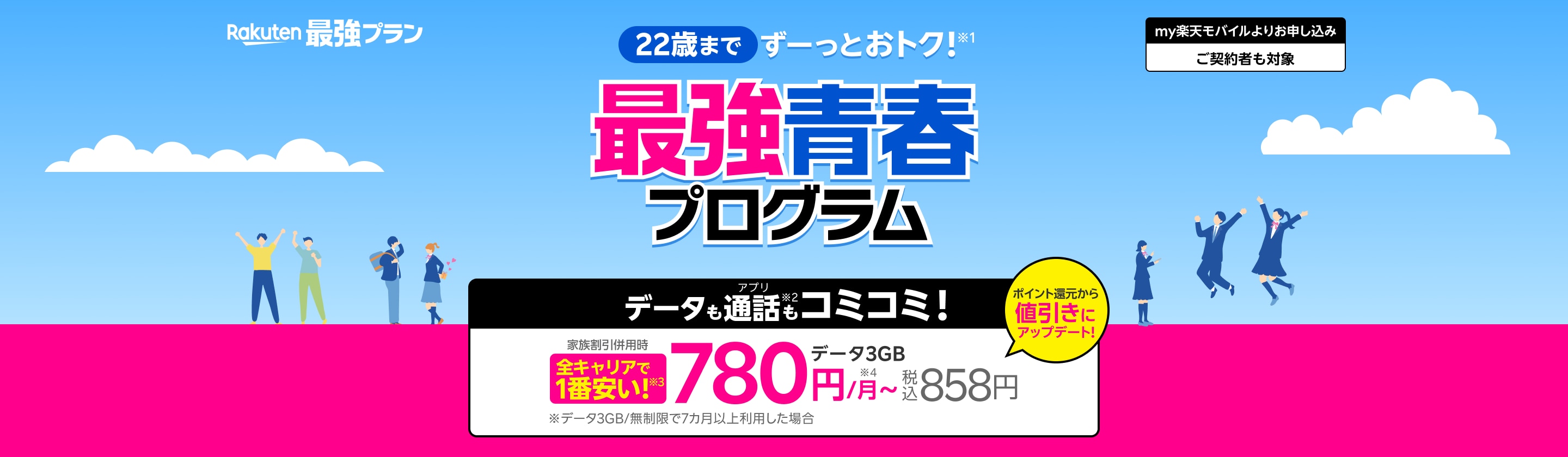 22歳まではずーっとダブルで安い！最強青春プログラム