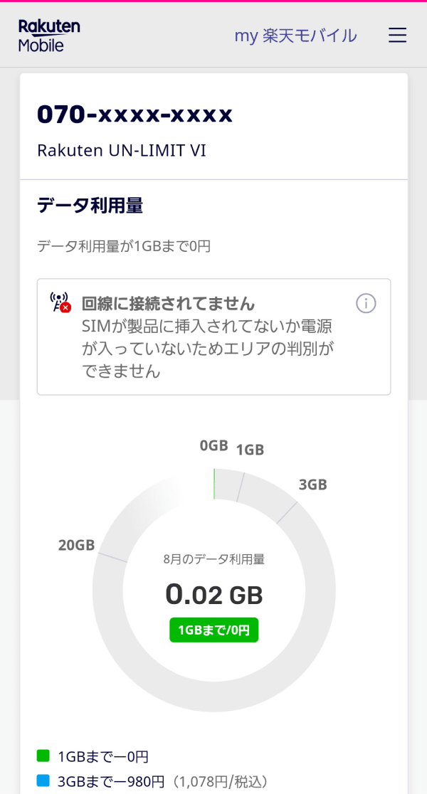 My 楽天モバイル アプリ Web お客様サポート 楽天モバイル