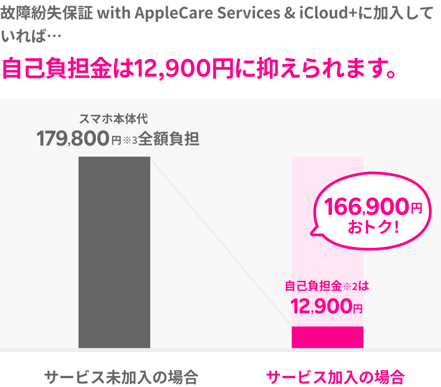 故障紛失保証 with AppleCare Services & iCloud+ | オプション 